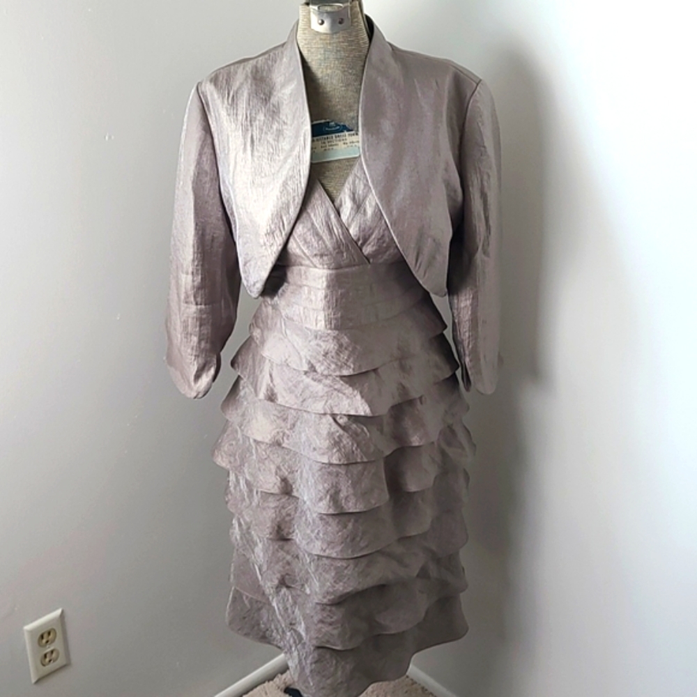 Adrianna Papell Occasions Mother of the Bride Dress and Bolero